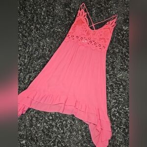 Rue 21 Women's Size Large  Pink Midi Dress